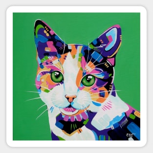 Oreo - Calico Cat Painting Sticker